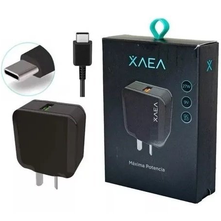 Cargador para Celular * XAEA Tipo " C " 27W * Premium Usb (Carga Ultra Rapida) - Calidad de un Original