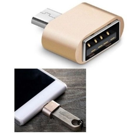 Adaptador OTG Micro Usb (hembra) a USB (macho) ----> coloca tu pendrive