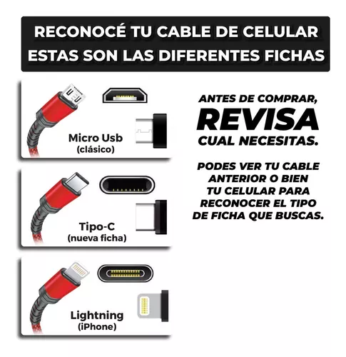 Cable USB LIGHTNING  * XAEA WOLVERINE * - Carga Ultra Rapida - IPHONE 1 mts 7.2A (Similar al Original)