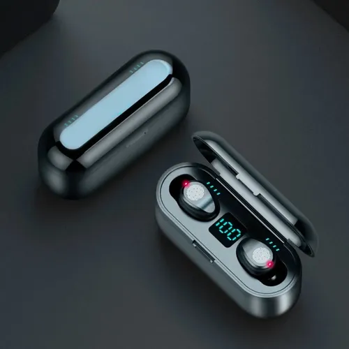 Auriculares TWS "F9 Touch" Inalambricos Bluetooth Premium (Negro)