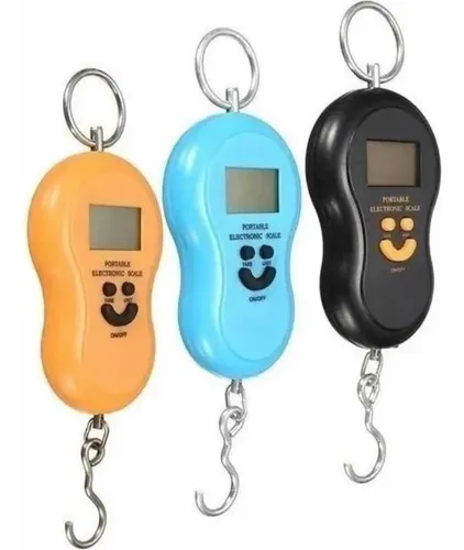 Balanzas Electrónicas 50 Kg c/ Gancho - Valijas - Equipaje - Pesca