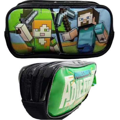 CARTUCHERAS *MINECRAFT 3D* CRESKO GRANDE 2 CIERRES