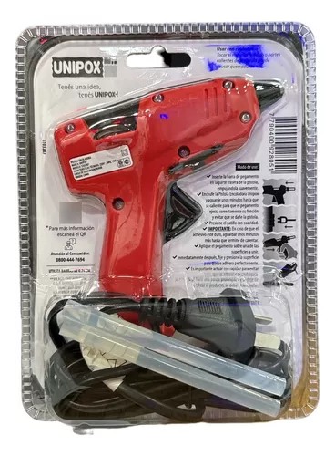Pistola Encoladora " UNIPOX " Chica 15 W Con Pico Aislado + 2 BARRAS GRATIS! ! - EXCELENTE CALIDAD - CON 2 METROS DE KBLE (6 MESES DE GARANTIA)