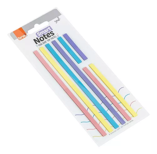 NOTAS BRW ** RESALTA PASTEL ** AUTOADHESIVAS (TRANSPARENTES - RESALTADOR)