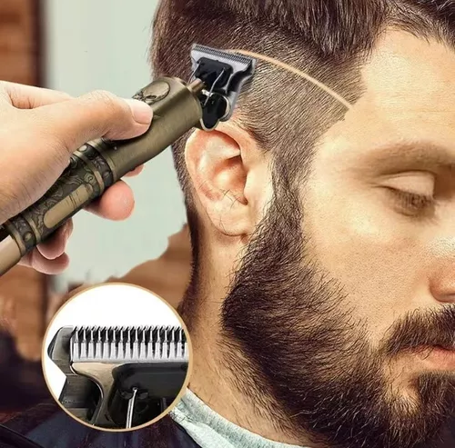 MAQUINA CORTA PELO * T9 VINTAGE * PROFESIONAL TIME PATILLERA (Recargable)