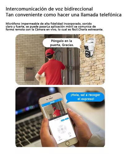 Camara de Seguridad * DOBLE SMART CAMERA OR 204 * 2 Antenas Inalambrica 360° 8 Mega Pixeles (INTERIOR - EXTERIOR) FIJA + DOMO MOVIL (SEGUIMIENTO INTELIGENTE)