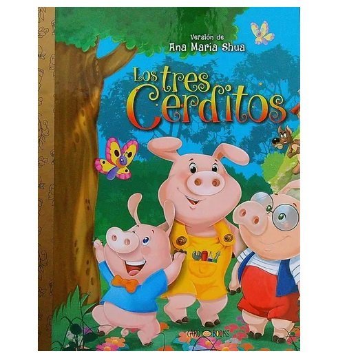 LIBROS DE CUENTOS * LOS TRES CERDITOS * // TAPA DURA 20X17 24 PAGINAS // (ARTEMISA)