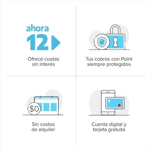 KIT LECTOR DE TARJETAS " POINT PLUS " MERCADO PAGO + QR + IMPRESORA + ROLLOS DE PAPEL + CHIP CLARO (USO GRATUITO) + WIFI