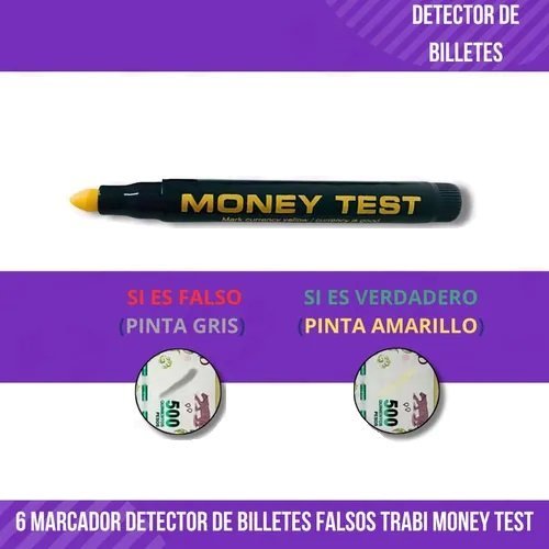 Marcador de Billetes Falsos " Trabi " (detecta papel moneda)