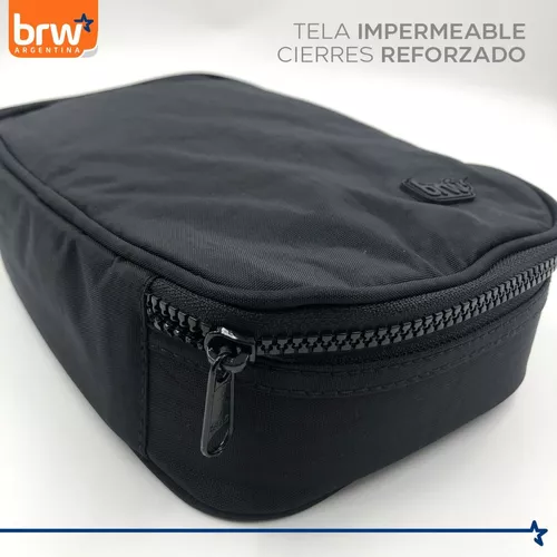 CARTUCHERAS 100 Lápices BRW ** NEGRA **  1 Cierre c/ Divisiones Internas - PREMIUM Reforzada