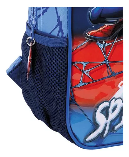 Mochila Con Carro * Spider Man 3D* 16" Pulgadas Wabro Escolar Reforzada -Calidad-