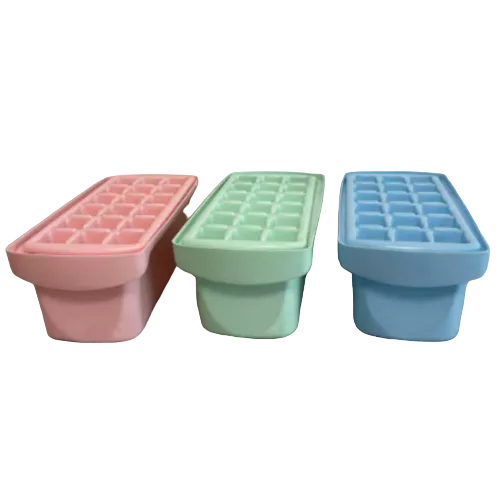 Cubeteras Con Contenedor de Hielo * Rosa Pastel *