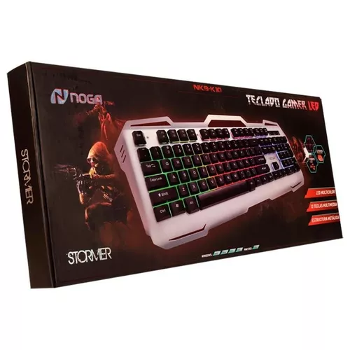 TECLADOS RETROILUMINADOS GAMER * METALICOS * NOGA NKB - K10