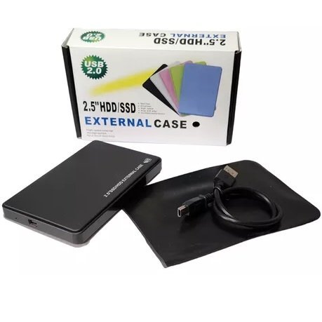 Carry Disk Usb 2.0 Sata Case -----> para Discos Rigidos o Solidos 2.5" HDD / SDD + Funda para traslado