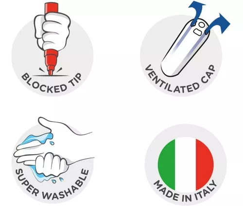 Mega Caaja Marcadores Fibras CARIOCA JOY x 50 -Made In Italy- Caaja regalo