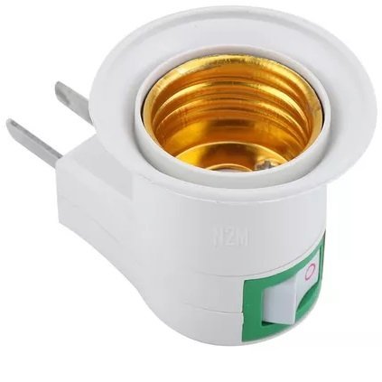 Porta Lampara Adaptador Focos con tecla