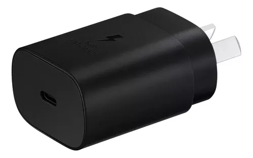 CABEZAL ** SAMSUNG ** 25W (SIN CABLE) CARGADOR - Carga RAPIDA - ENCHUFE Original - Entrada Tipo C