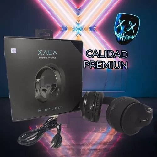 Auriculares Inalámbricos * XAEA PRO Negro * Mod 81 Bluetooth (Premium) Batería XL -CALIDAD-