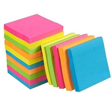Notas Adhesivas Ezco 75 x 75 " Colores Flúo (Neón) "