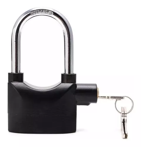 Candado Reforzado *con Alarma* Antirrobo 70 MM (3 llaves)