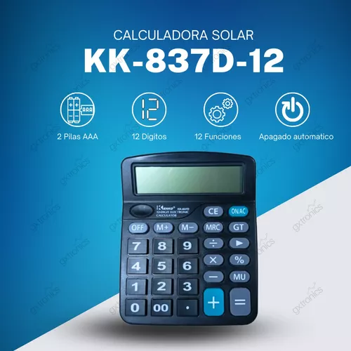 Calculadora KK - 837D TAMAÑO MEDIANO