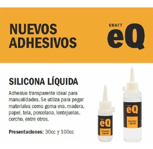 SILICONA LIQUIDA " EQ ARTE " Grande 250 GR (Excelente Calidad)