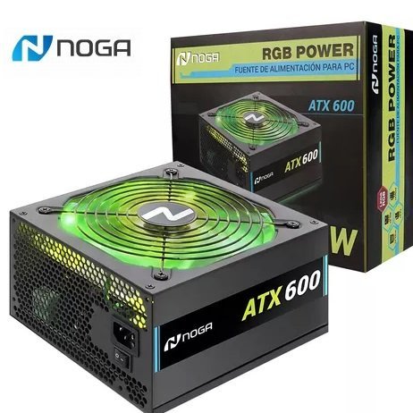 Fuente Alimentación * NOGA ATX 600 * Para Pc 600w 220v Leds RGB