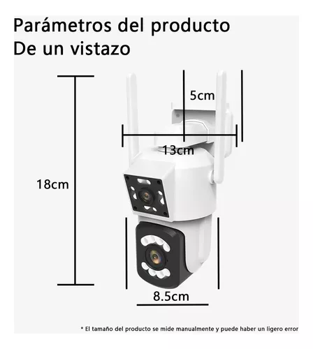Camara de Seguridad * DOBLE SMART CAMERA OR 204 * 2 Antenas Inalambrica 360° 8 Mega Pixeles (INTERIOR - EXTERIOR) FIJA + DOMO MOVIL (SEGUIMIENTO INTELIGENTE)