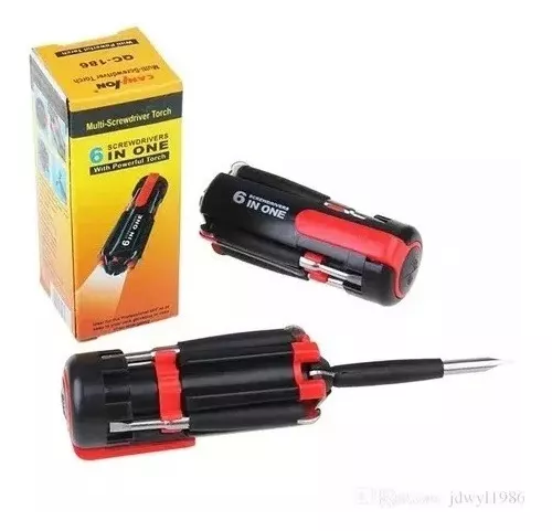 DESTORNILLADOR 8 EN 1 * INCLUYE LINTERNA *