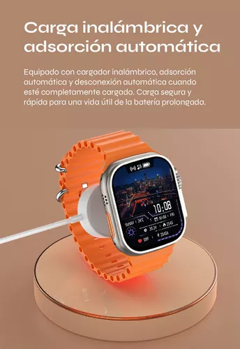 Reloj "Z59 ULTRA NEGRO" Smart Watch BIG (Carga Inalambrica)