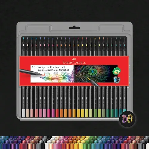 Lapices FABER CASTELL - SUPERSOFT x 50 Colores