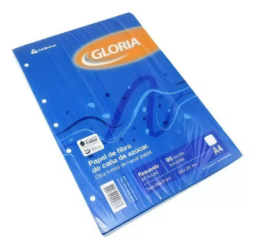 Repuesto GLORIA A4 * RAYADO * x 96 Hojas