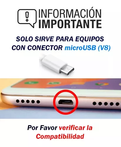 Cable USB V8 REFORZADO * FLEX * - 1 mts Micro Usb