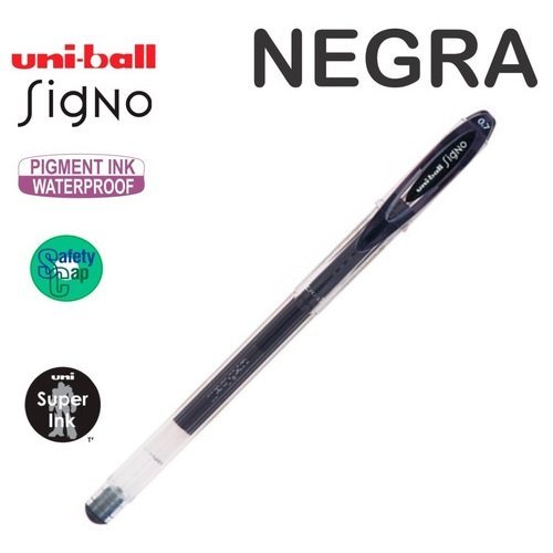 LAPICERA GEL UNIBALL NEGRA