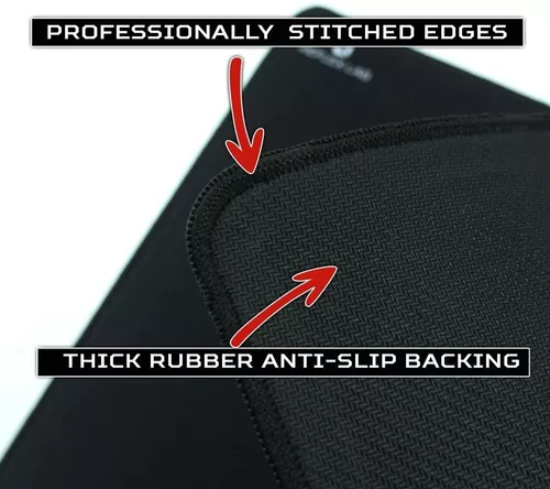 PAD PARA MOUSE ** GAMING LISO COSTURA REFORZADA ** ANTIDESLIZANTE (Excelente Calidad)