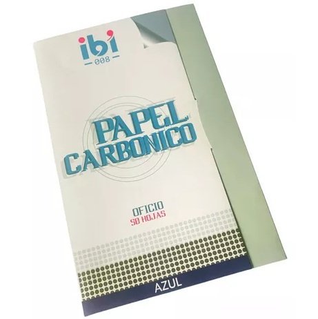 Papel Carbonico IBI * AZUL * X CAJA 50 UNIDADES Tamaño Oficio