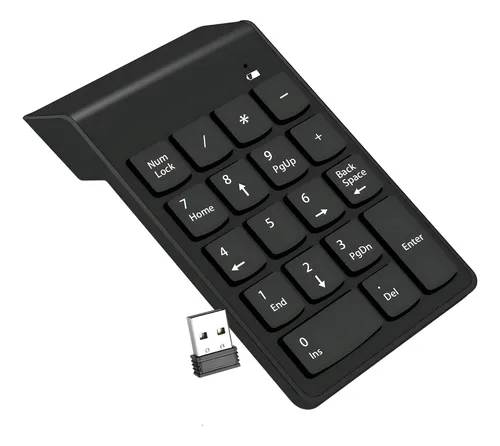 Teclado * Numerico INALAMBRICO * Negro Notebook USB Keypad