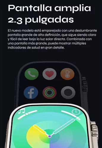 Reloj "Z59 ULTRA NEGRO" Smart Watch BIG (Carga Inalambrica)