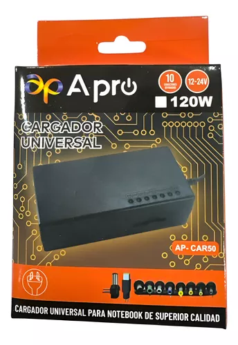 Cargador Universal P/ Notebook 10 Puntas Intercambiables