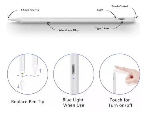 Lapiz Optico * Stylus * Punta Fina (Celular Tablet Juegos Dibujos Firmas)