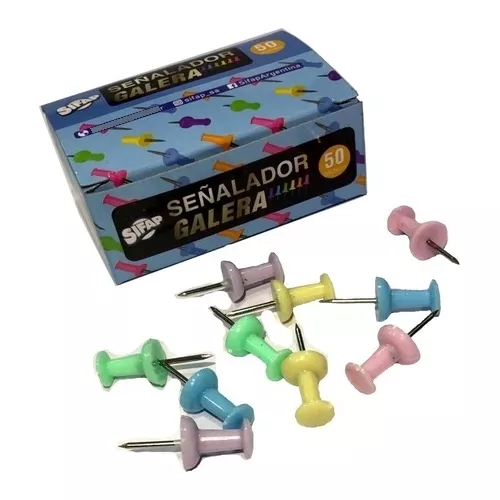 Chinches Galera Sifap " MULTICOLOR " x 50 unidades