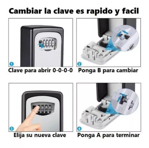Caja de Seguridad * Guarda Llaves con Combinación * Mini - Dólares - Llaves - Tarjetas