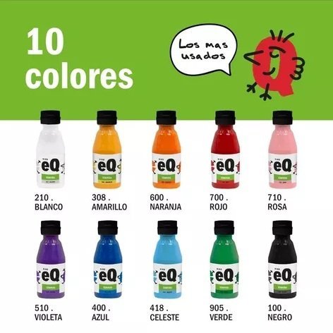 TEMPERAS EN POMO EQ KIND X 190 GR (con pico vertedor)