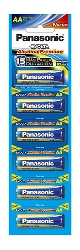 Pilas Panasonic Evolta "AA" x unidad Alcalina