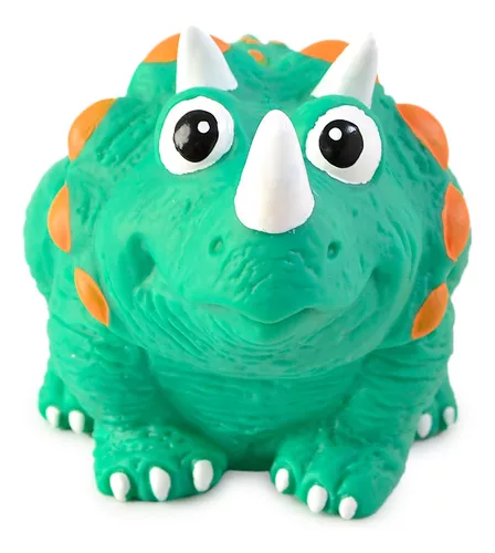Chifle Dinosaurios   (Lo Presiona y hace un Sonido) Goma Soft - Sirve para el agua