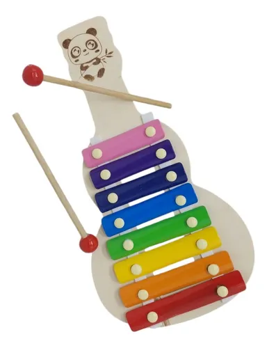 Xilofón De Madera Guitarra 33cm Musical Percusion Bebé