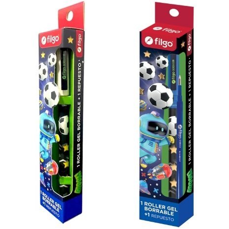 KIT LAPICERA * FUTBOL * BORRABLE FILGO + 1 REPUESTO EXTRA - TINTA AZUL -