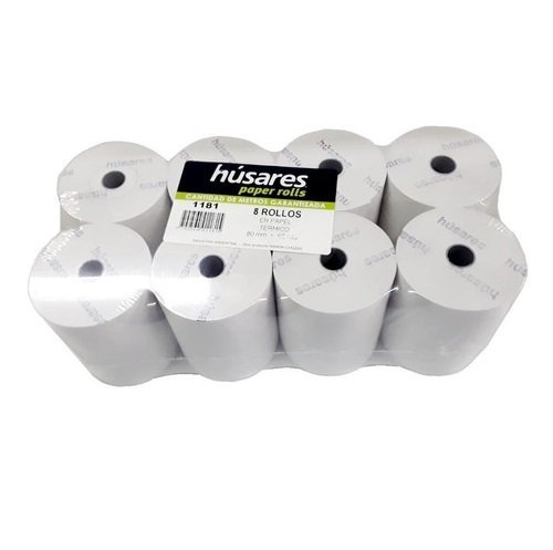 Rollos Térmico 80 x 60 (x PAQUETE 8 UNIDADES)