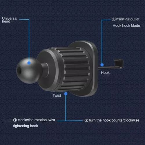 SOPORTES PARA CELULAR " PARA REJILLA DE VENTILACION " GANCHO AIRE - PARA VEHICULOS -