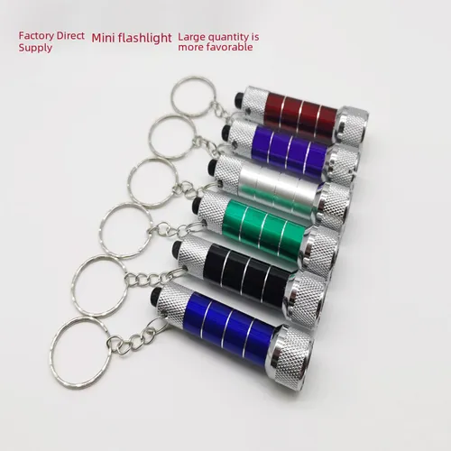 Llaveros * Linterna de Metal Rojo * c/ Piilas incluidas